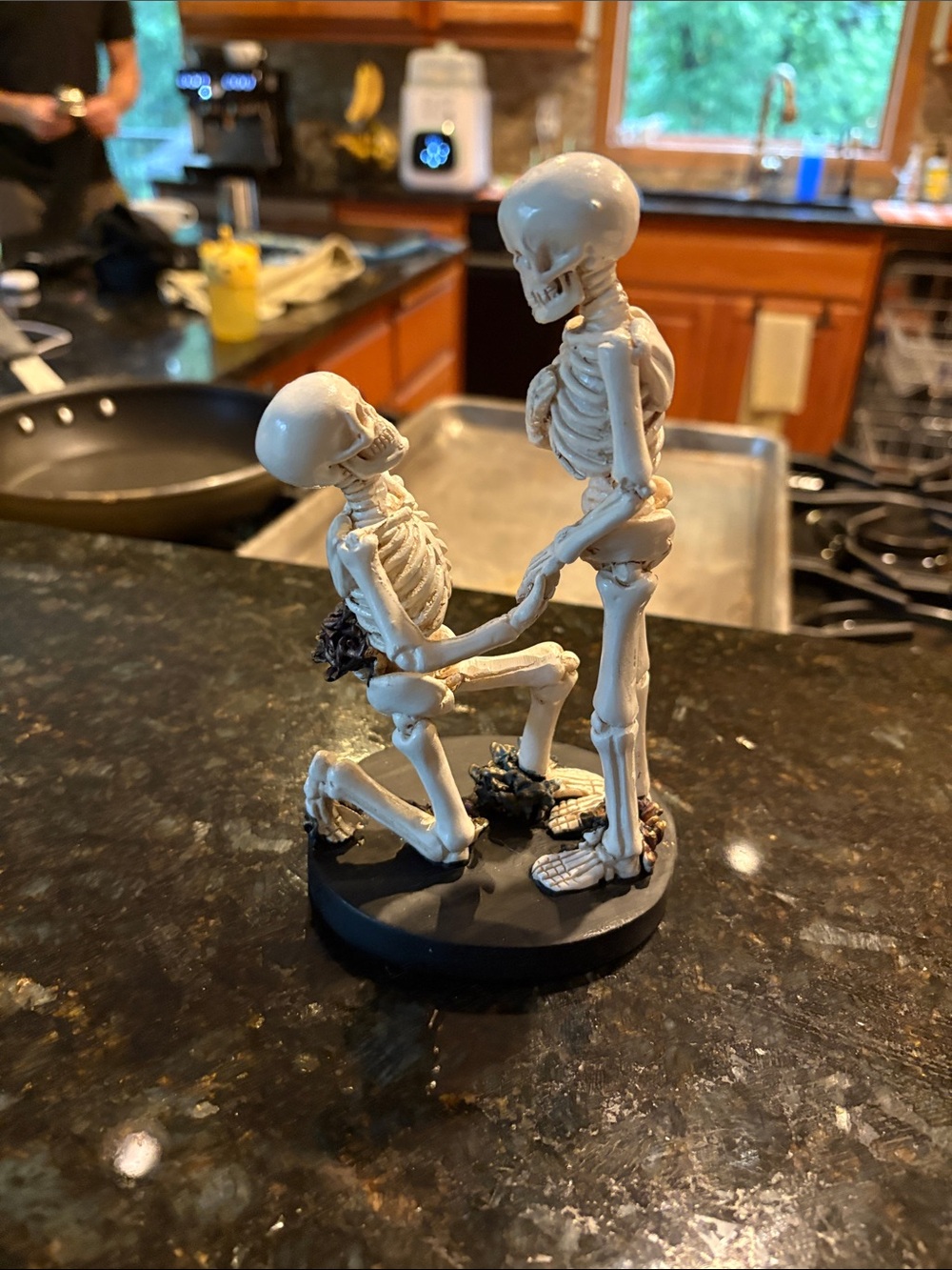Skeleton Couple decor and/or cake topper